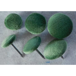 Polsterknöpfe mit Mikrofaser Gras
