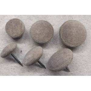Polsterknöpfe mit Mikrofaser Graubeige