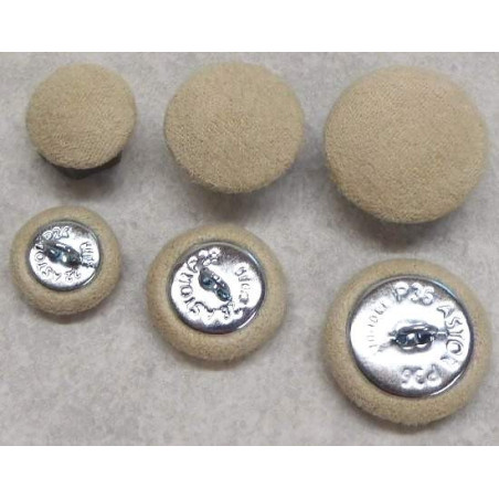 Polsterknöpfe mit Mikrofaser Beige